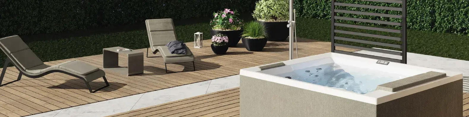 luksusowy taras z jacuzzi