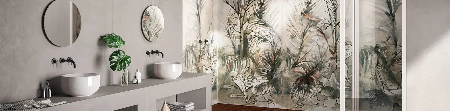 Eklektyczne wnętrze łazienki