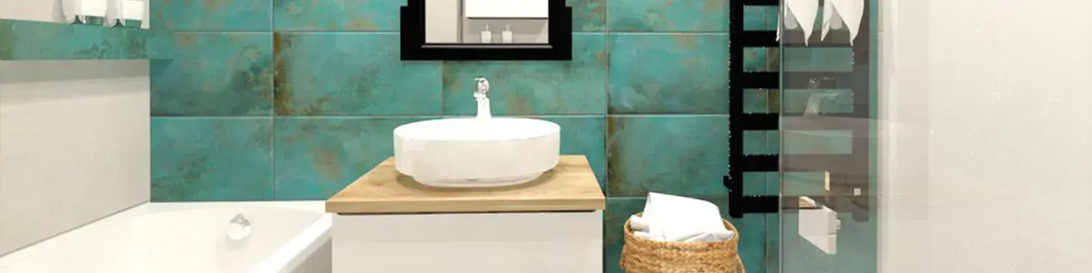 Modne płytki łazienkowe w kolorze