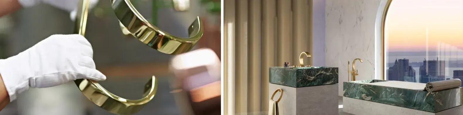 złote wykończenia Dornbracht