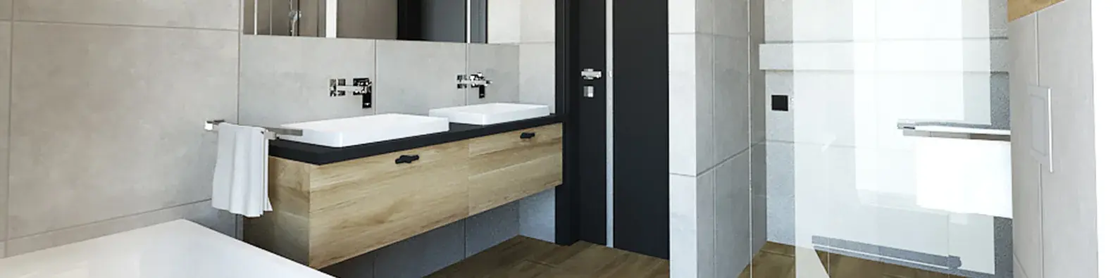 Funkcjonalna łazienka z wanną i prysznicem