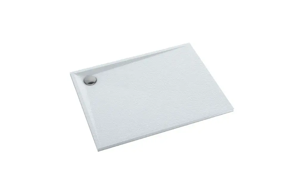 Brodzik kompozytowy Stabilsound Plus® Libra White Stone 90x120x3 cm, prostokątny