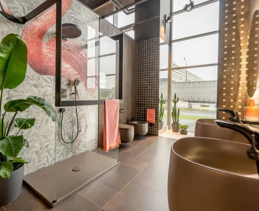 Łazienka złoto i brąz Salon Łazienek Elements