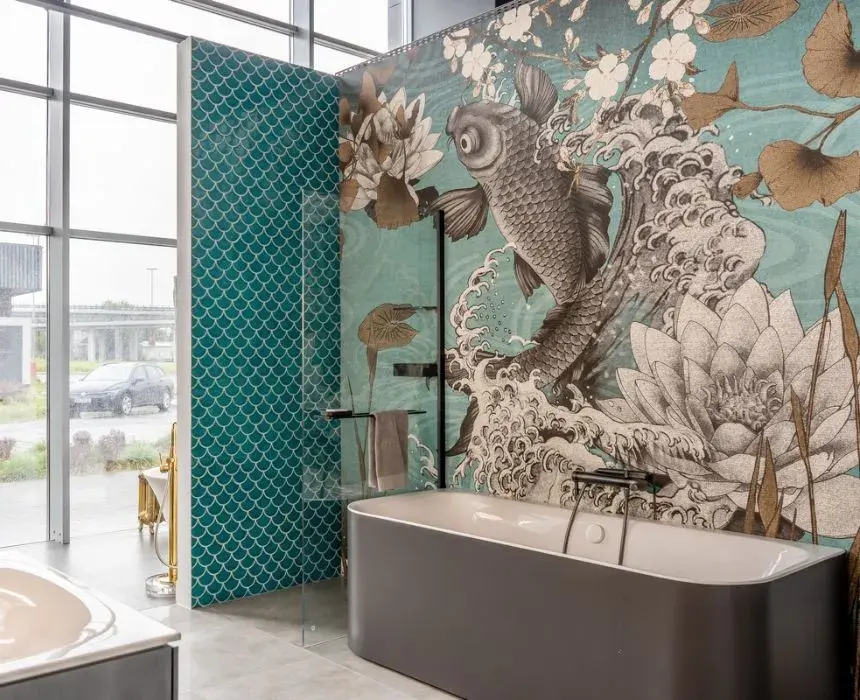 Łazienka rybie łuski - inspiracja w salonie Elements